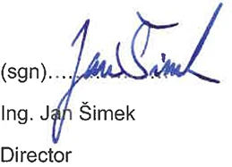 Ing. Jan Šimek, Director